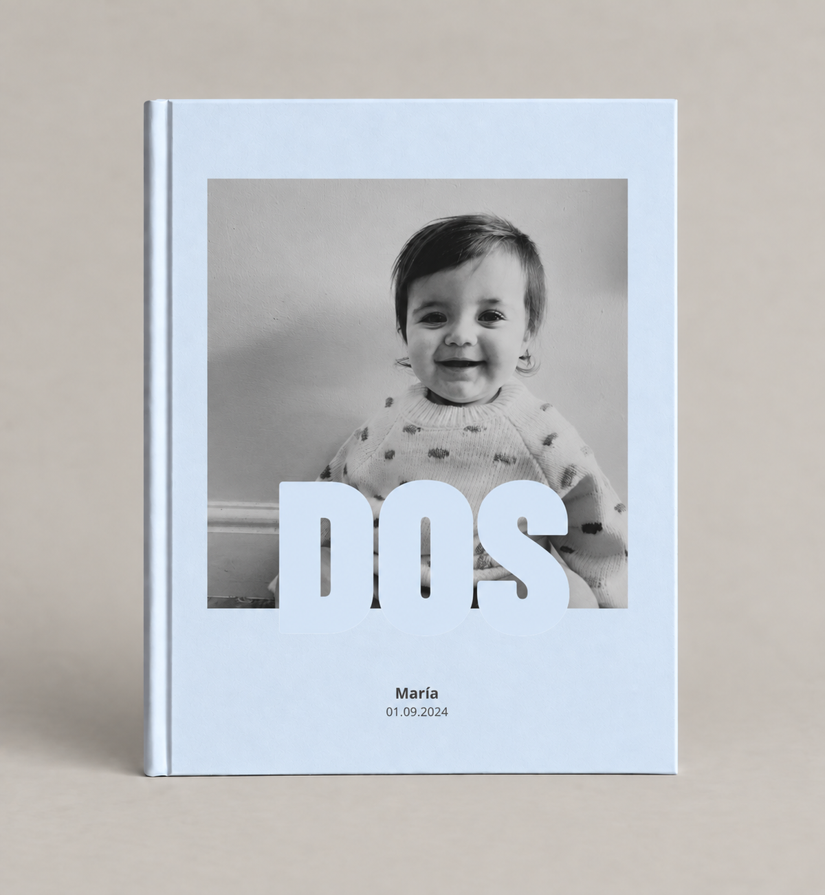 Plantilla photobook en Canva | 2 Años Celeste