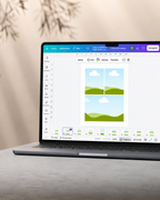 Plantilla photobook en Canva | 3 Años Celeste